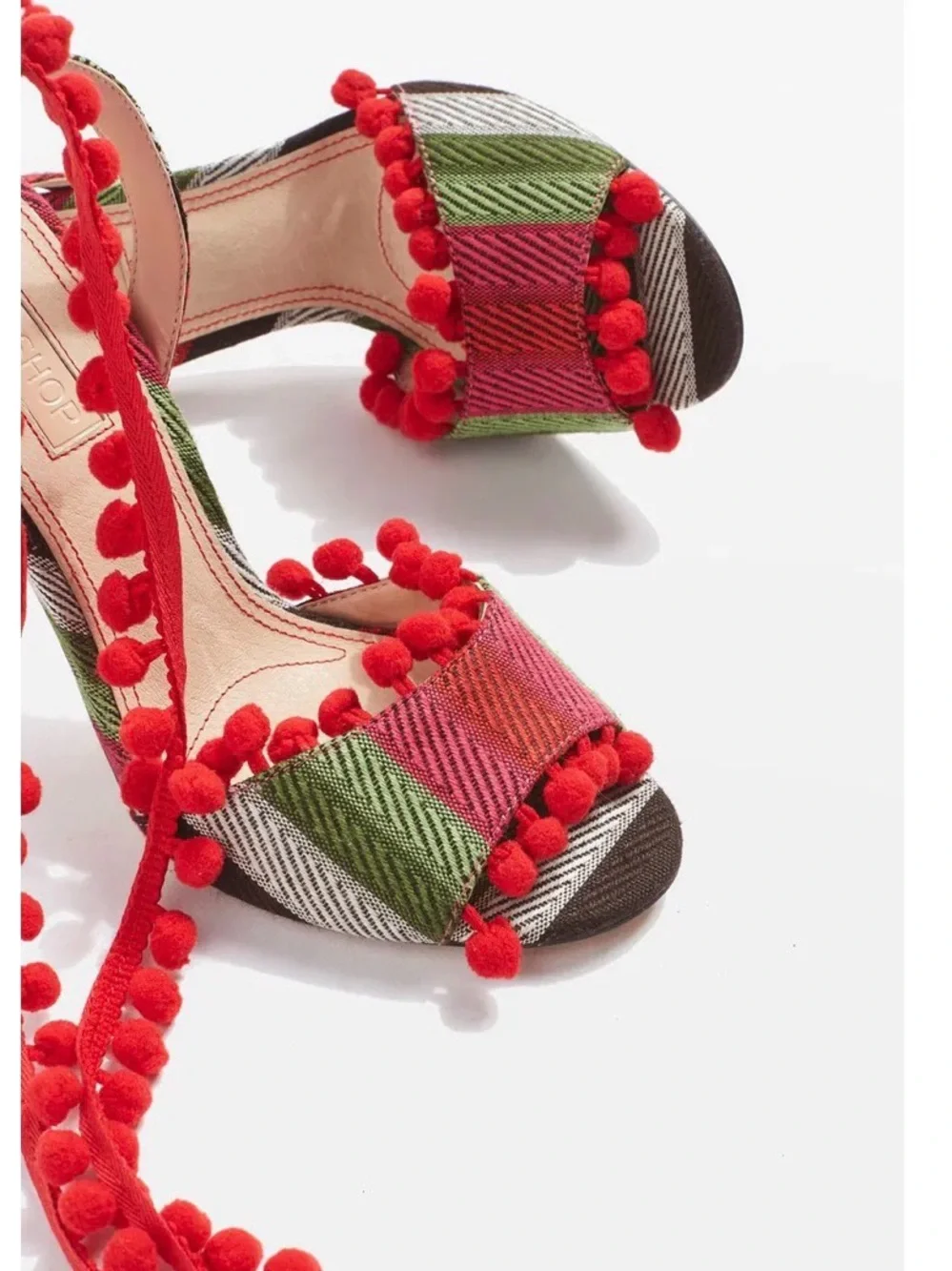 Pom Pom Statement Heels - Picture 7 of 7